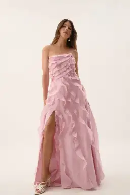 Aje Allairie Gown Size Maxi Pink AU 10 for rent on The Volte - image 1