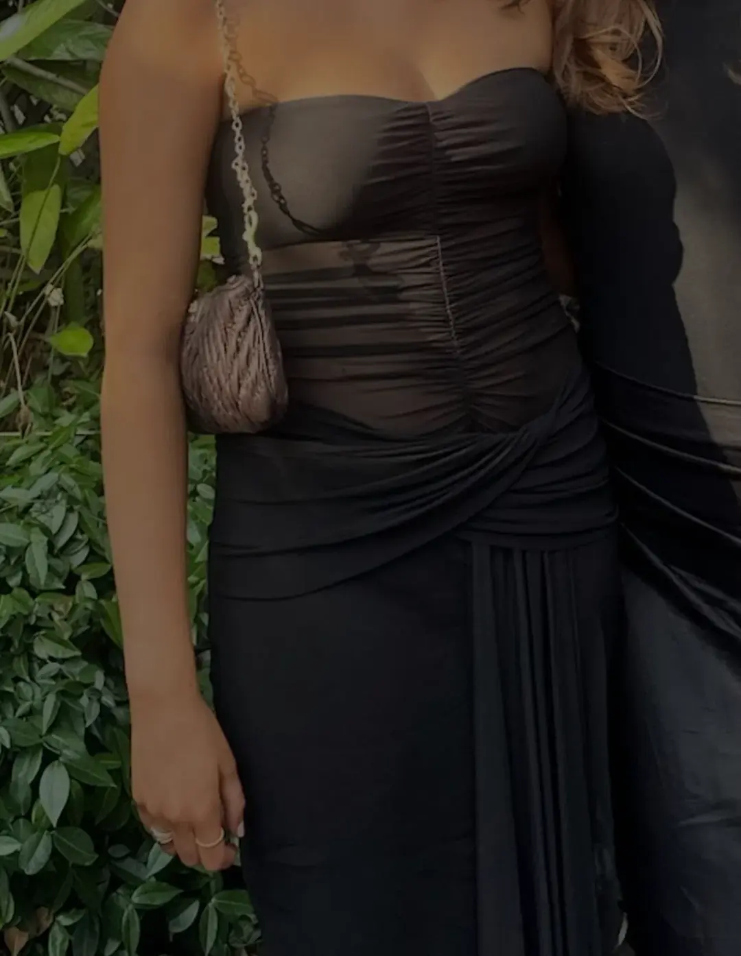 Bec & Bridge Noemi Strapless Dress in Black Size 8 for rent on The Volte - main image