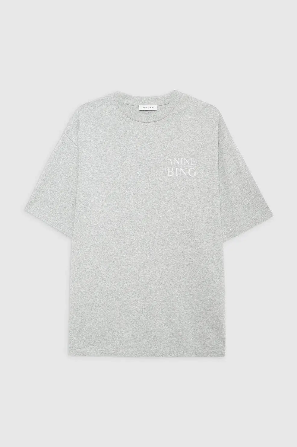 Anine Bing Myers T-Shirt Serif NY  Washed Heather Grey Size 6 - Image 3