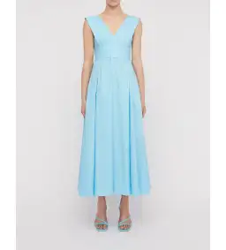 Scanlan Theodore Parachute Panelled Midi Dress in Sky Blue Size S / AU 8 for rent on The Volte - image 1