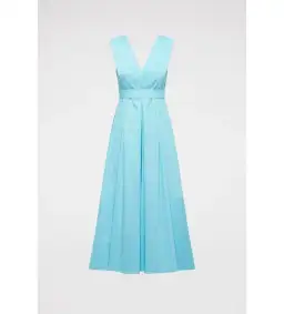 Scanlan Theodore Parachute Panelled Midi Dress in Sky Blue Size S / AU 8 for rent on The Volte - image 4