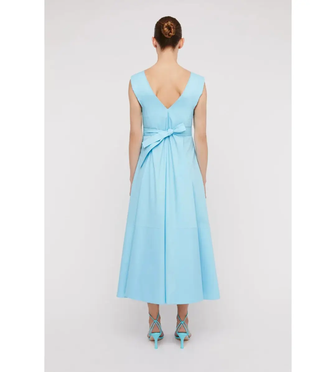 Scanlan Theodore Parachute Panelled Midi Dress in Sky Blue Size S / AU 8 for rent on The Volte - main image