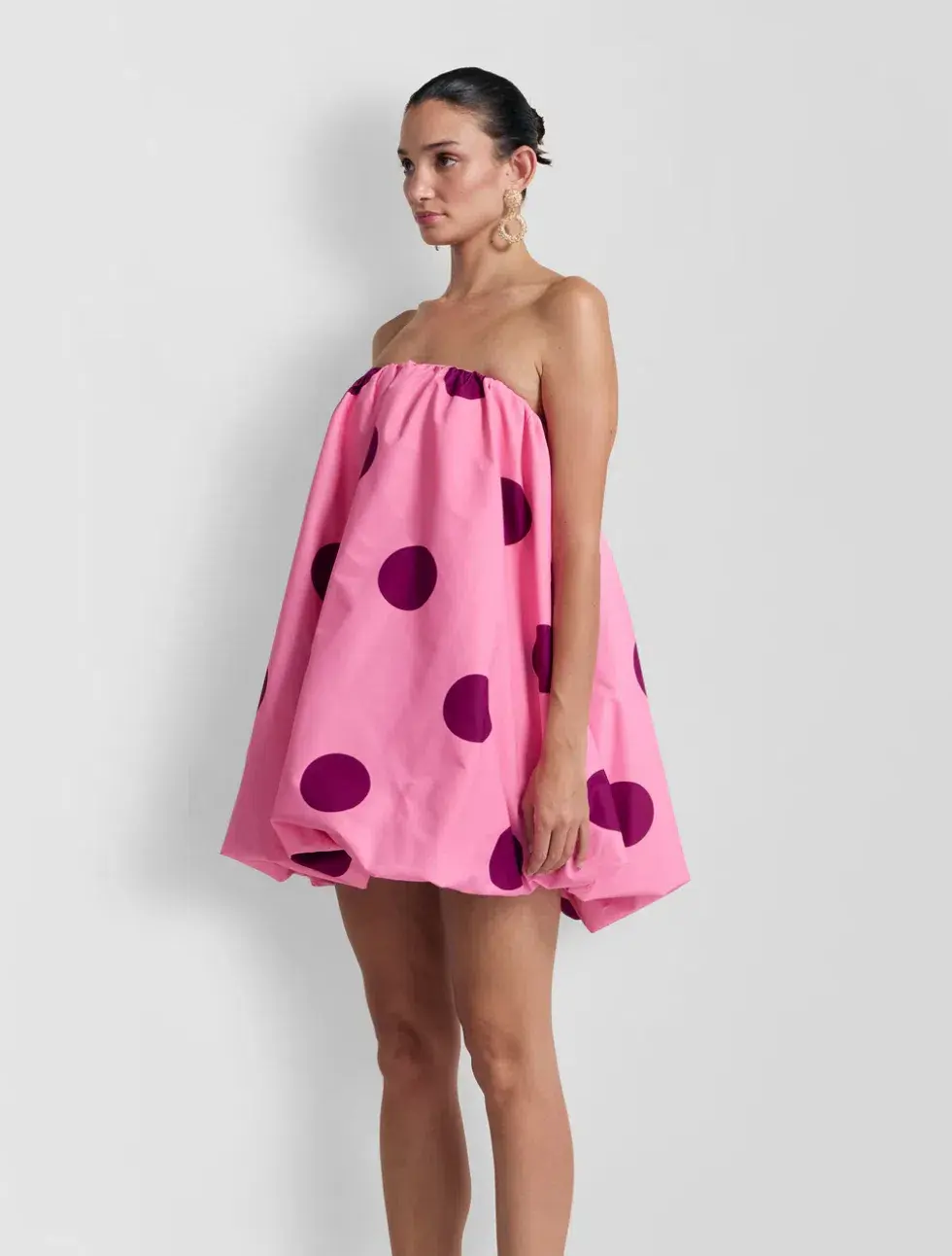 The Wolf Gang Gia Dress Mini Dress Pink Print Size 8 for rent on The Volte - main image