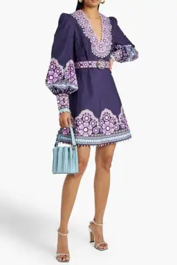 Zimmermann Dress Gemini Daisy Celestial Beaded Mini Size 10 for rent on The Volte - image 1