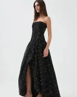 Aje Juniper Gown Size Maxi Dress in Black Size 6