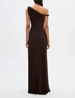 MISHA Sisal Mesh Maxi Dress Espresso Size 8/S for rent on The Volte - image 8