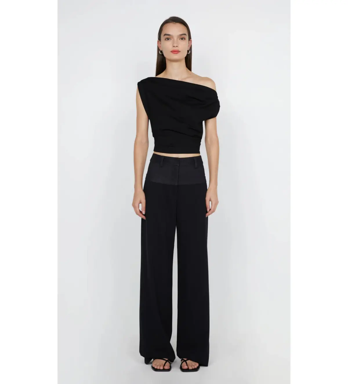 Bec & Bridge Soraya Boat Neck Top Black Size 8  - Image 1