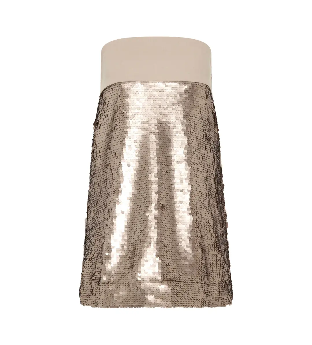 Aje Nebula Mini Dress in Champagne Sequin Size AU 6 for rent on The Volte - main image