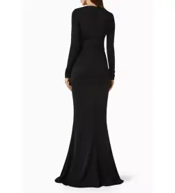 Rebecca Vallance Domenica Gown in Jersey Black Size AU 6 for rent on The Volte - image 2