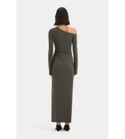 Sir the Label Hana Tie Maxi Dress Charcoal Size 2/AU 10 for rent on The Volte - image 3