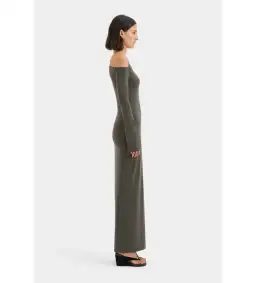 Sir the Label Hana Tie Maxi Dress Charcoal Size 2/AU 10 for rent on The Volte - image 2