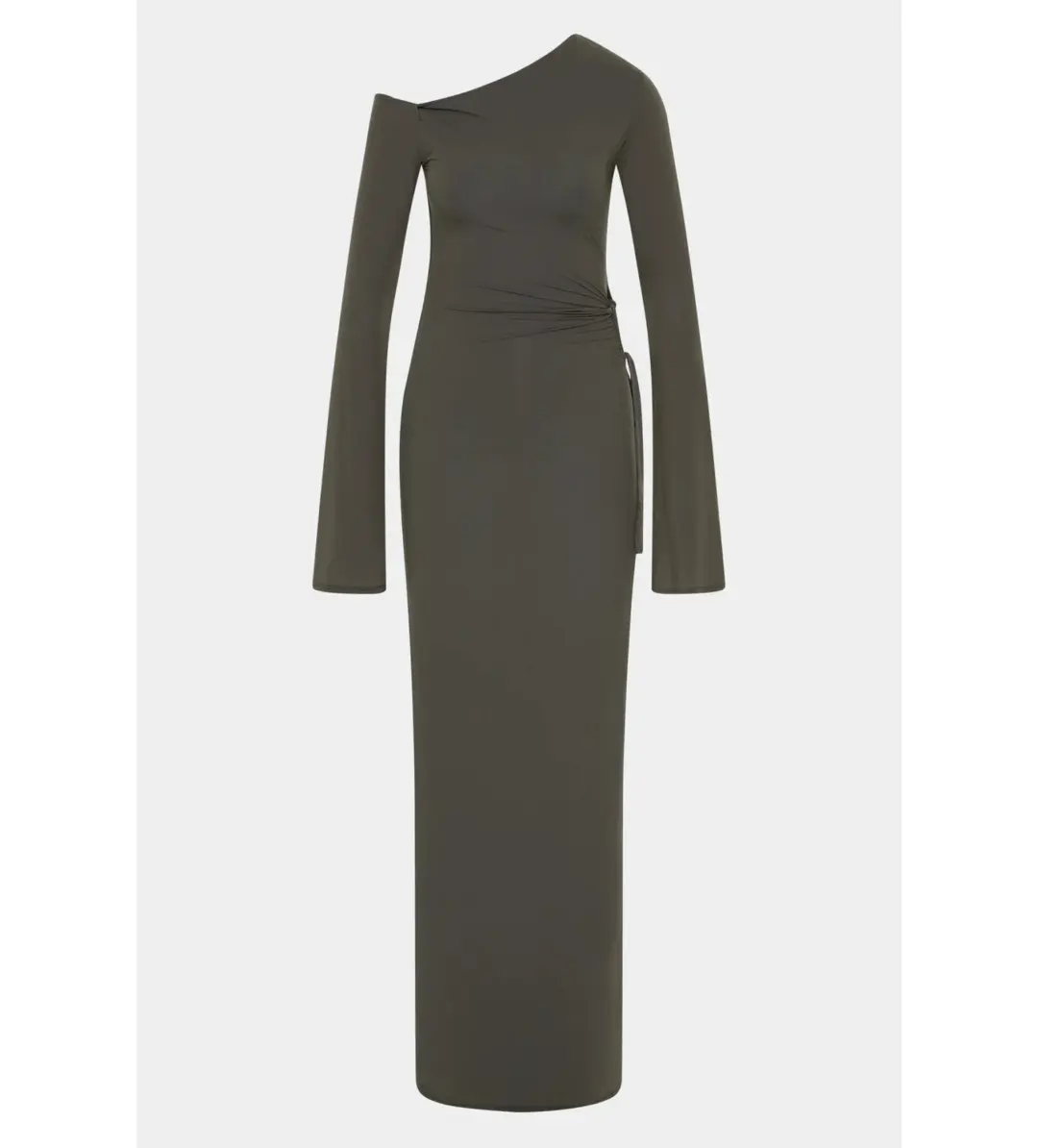 Sir the Label Hana Tie Maxi Dress Charcoal Size 2/AU 10 for rent on The Volte - main image