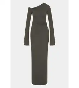 Sir the Label Hana Tie Maxi Dress Charcoal Size 2/AU 10 for rent on The Volte - image 5