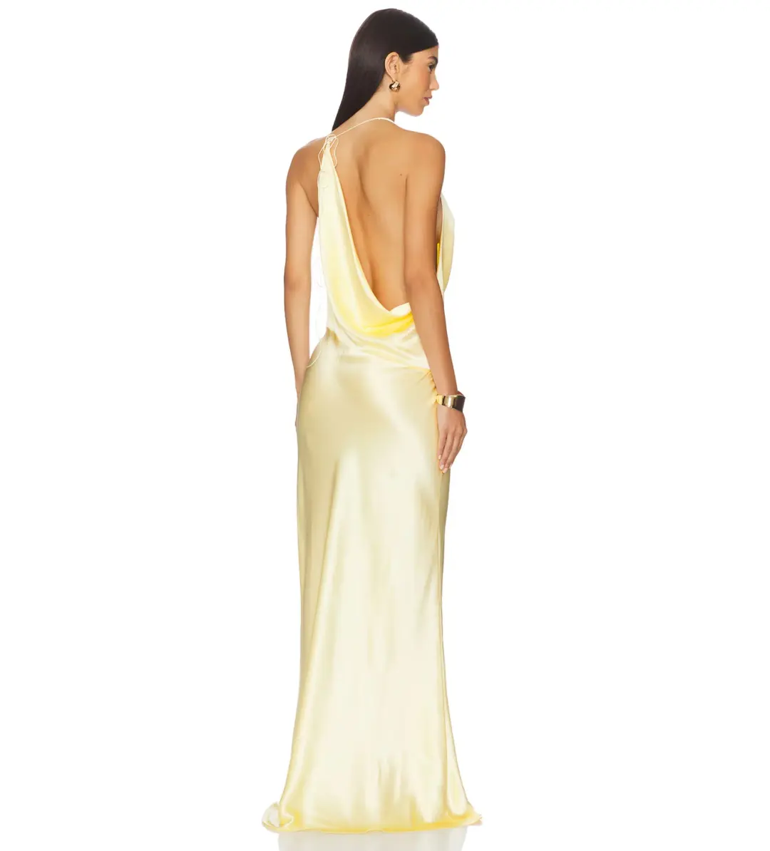 Natalie Rolt Gabi Gown in Lemon Size 6 for rent on The Volte - main image
