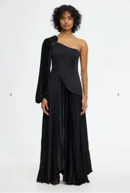 Acler Denbury Maxi Dress Black Size 10 for rent on The Volte - image 1