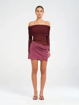 Benni Luca Mini Dress Plum Size AU 6
