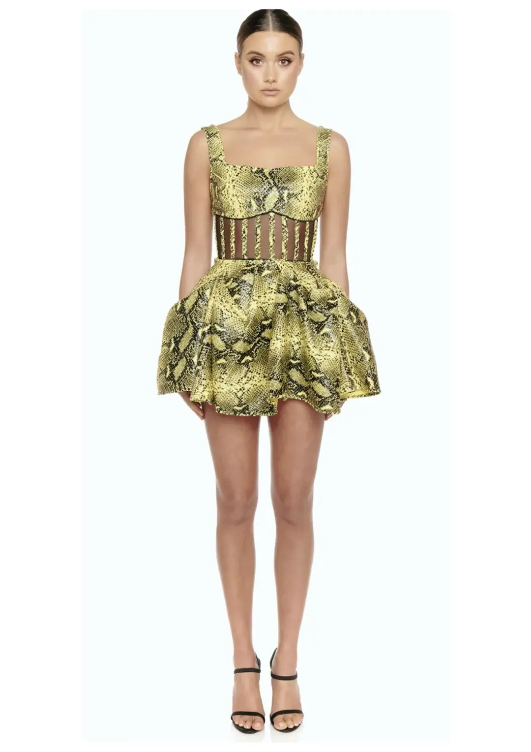 Eliya The Label Sophie Mini Dress Print Size 10 for rent on The Volte - main image