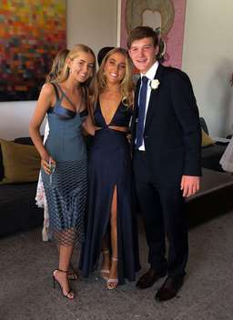 Dion Lee Honeycomb Perforated Dress Blue Size 8