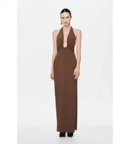 Misha The Alusia Maxi Dress in Mink Size S / AU 8