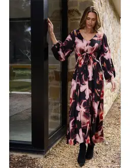 Brave + True Sunshine Midi Dress Night Orchid Size AU 12 for rent on The Volte - image 7