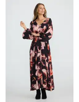 Brave + True Sunshine Midi Dress Night Orchid Size AU 12 for rent on The Volte - image 3