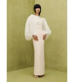 Solace London The Ziya Maxi Dress in Ivory Size 14 for rent on The Volte - image 1