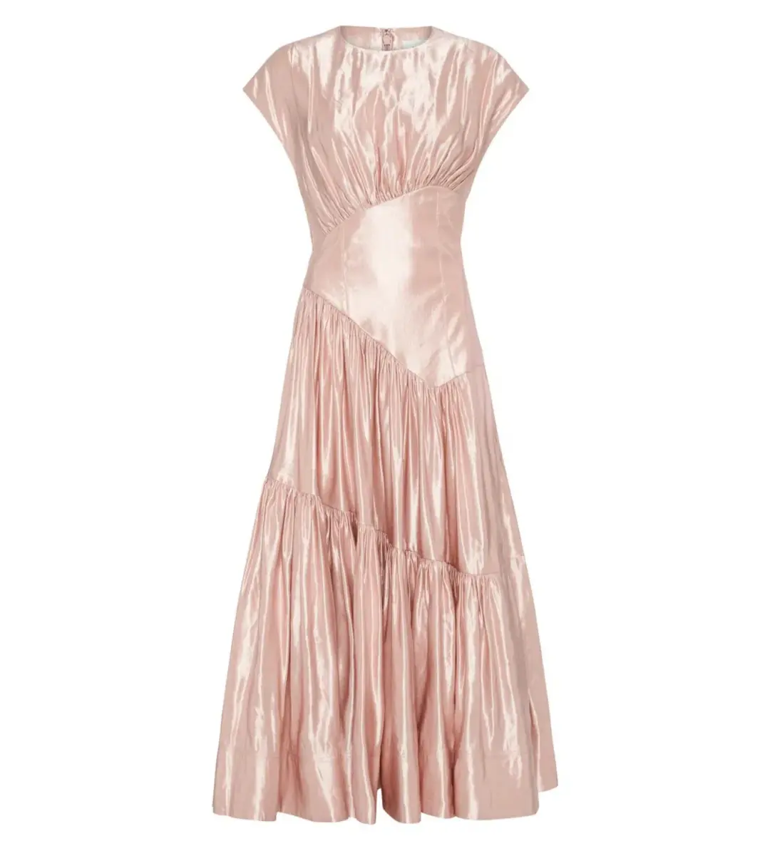 Aje Serendipity Reflection Midi Dress Blush Pink Size 12 for rent on The Volte - main image