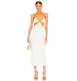 Significant Other Adi Midi Dress White Size 8 for rent on The Volte - image 1
