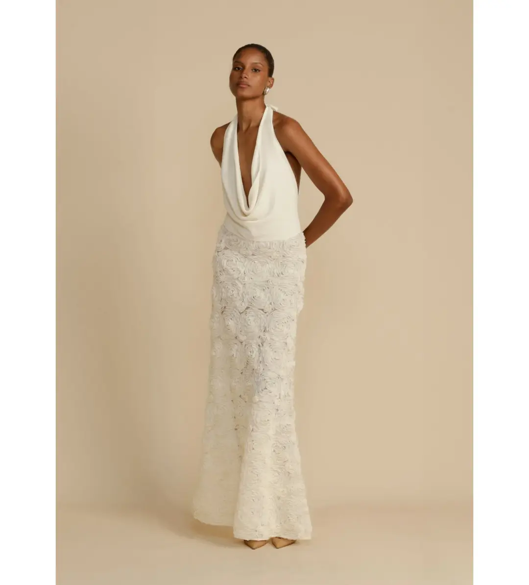 Arcina Ori Adriana Dress Ivory Size S/Au 8 for rent on The Volte - main image