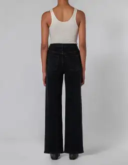 Nobody Denim Milla Wide Leg 32" Long Jean Black Size AU 14 for rent on The Volte - image 3