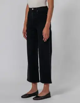 Nobody Denim Milla Wide Leg 32" Long Jean Black Size AU 14 for rent on The Volte - image 4