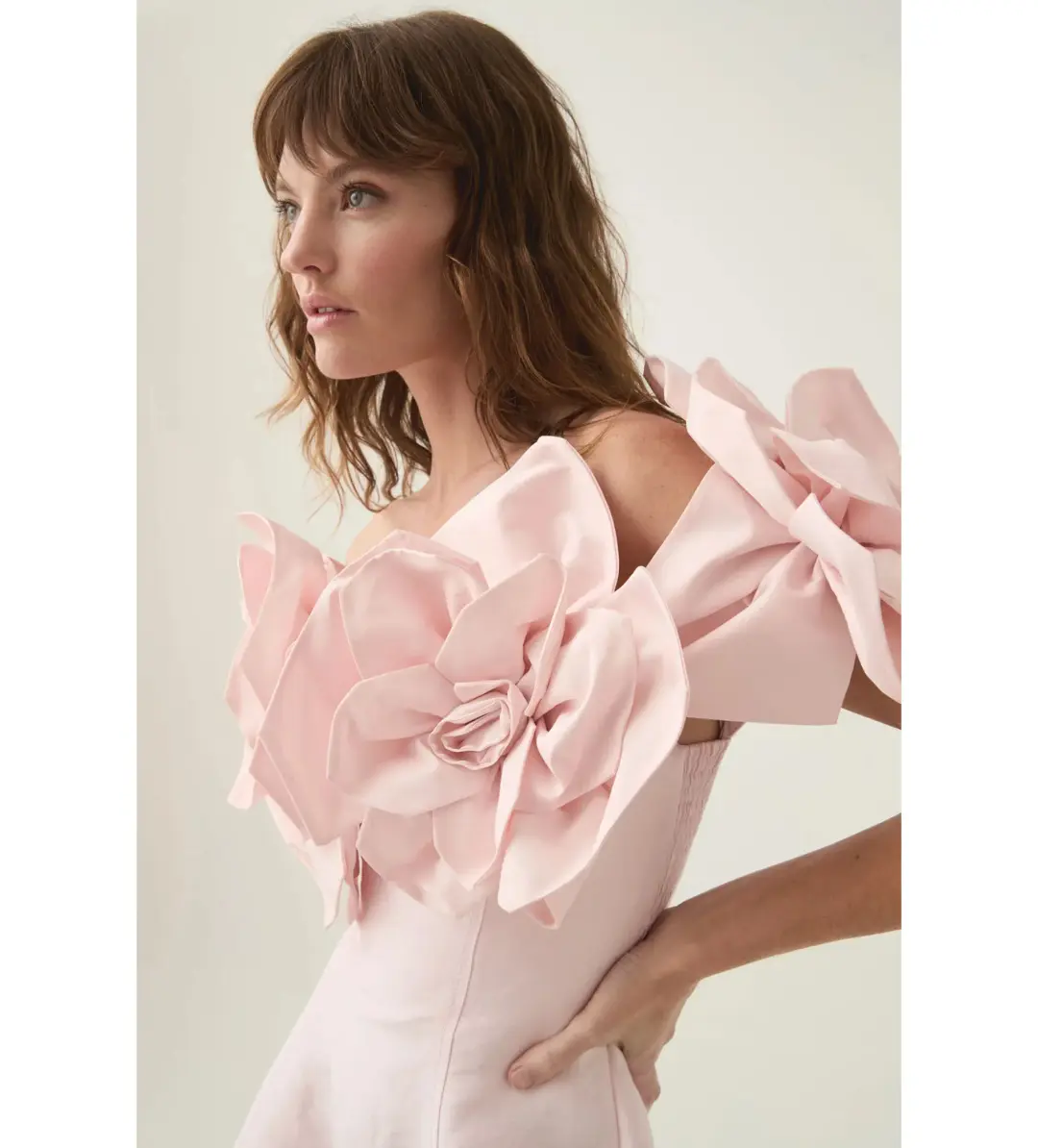 Aje Etta Mini Dress in Pastel Pink Size AU 10 for rent on The Volte - main image