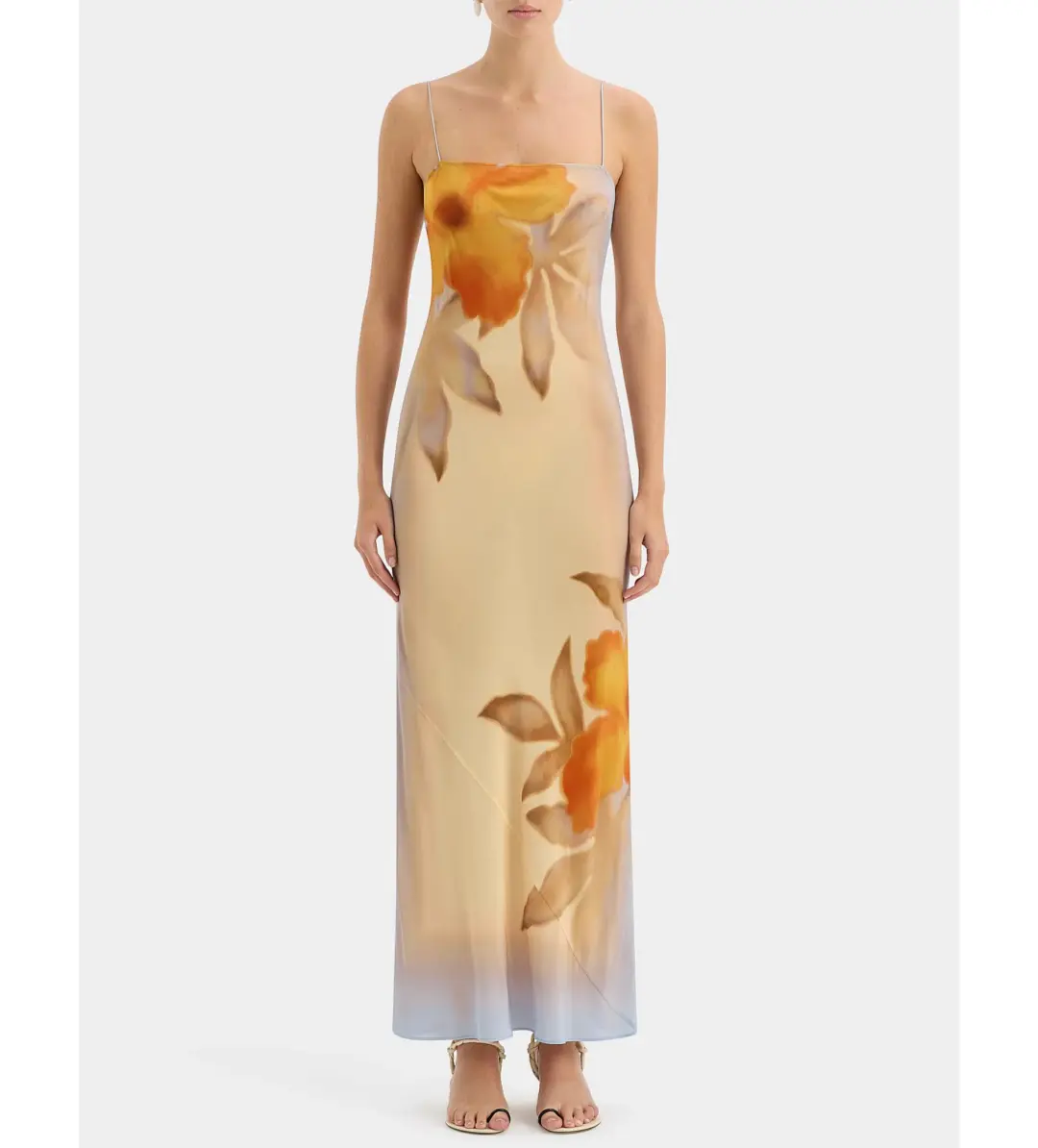 Sir The Label Serene Slip Maxi Dress Sequoia Floral AU 4 for rent on The Volte - main image