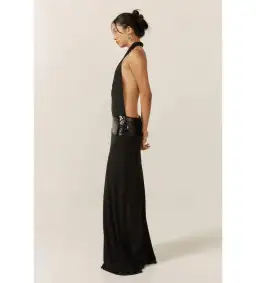 Ance Gria Adele Gown Black Size AU 8 for rent on The Volte - image 3