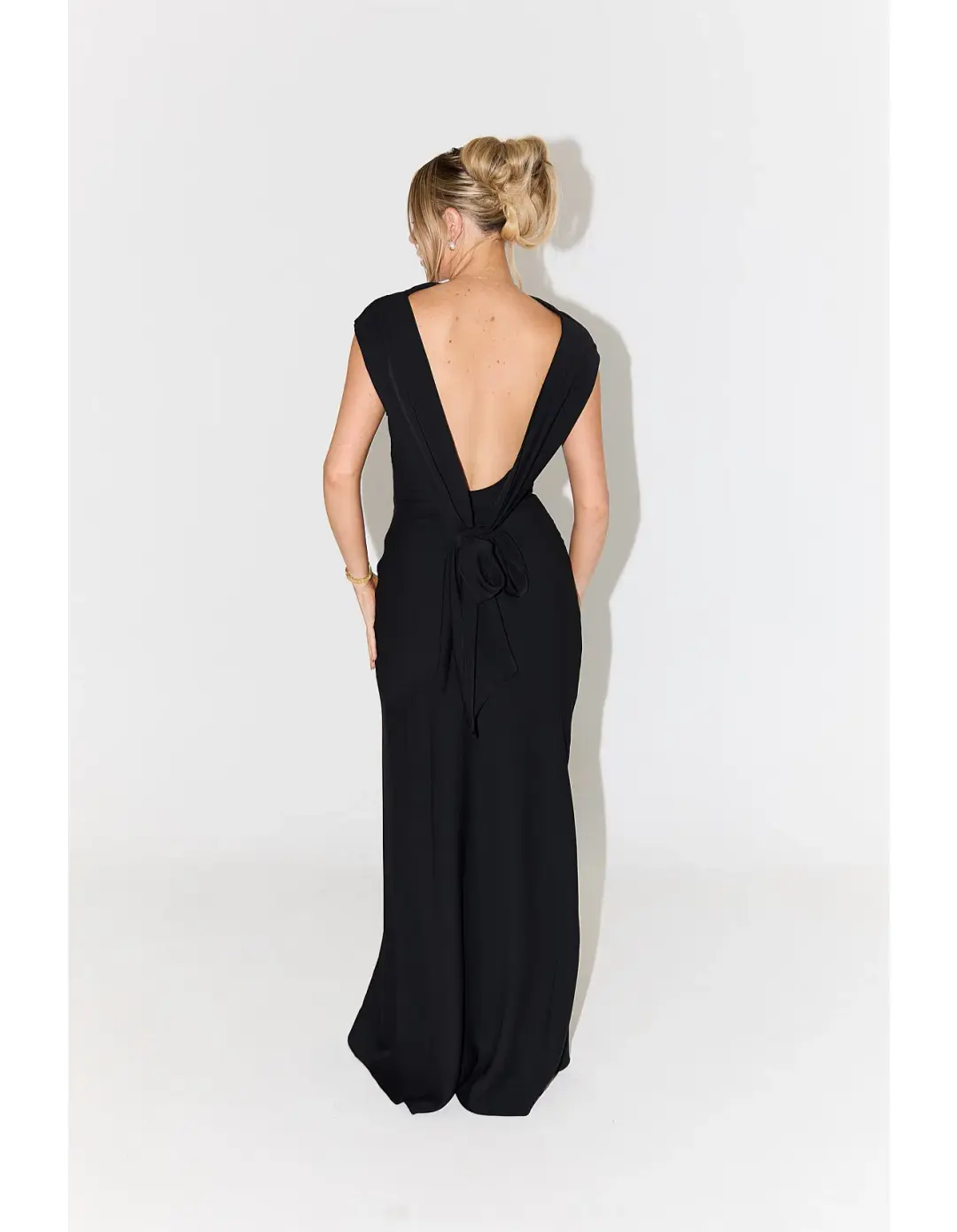 Odd Muse The Ultimate Muse Drape Maxi Dress Black Size 8 for rent on The Volte - main image