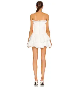 Aje Utopia Mini Dress in Ivory Size S / AU 8 for rent on The Volte - image 3
