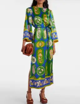 Alemais Printed Silk Maxi Dress My Theresa Exclusive Size 16