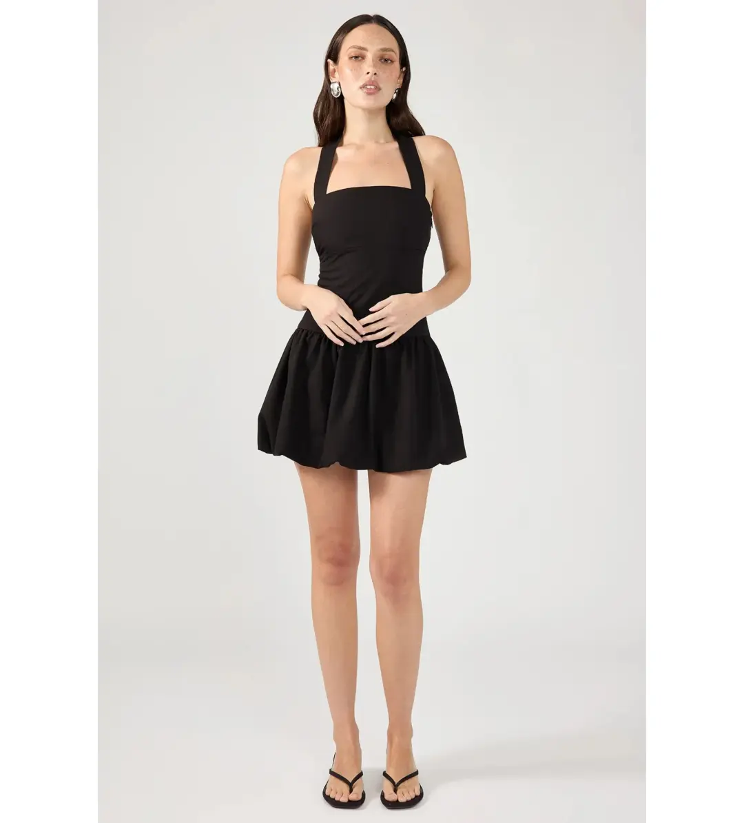 Perfect Stranger In My Bubble Mini Dress Black Size 6 for rent on The Volte - main image
