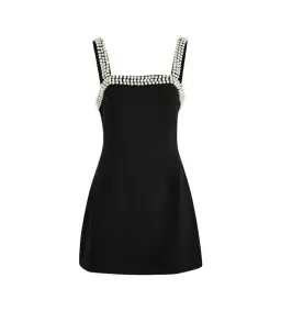 Odd Muse The Ultimate Muse Pearl Trim Mini Dress Black Size S/8 for rent on The Volte - image 5