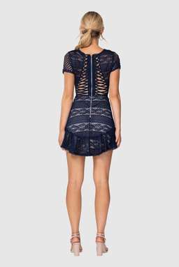 Pilgrim All About You Mini Dress Blue Size 10