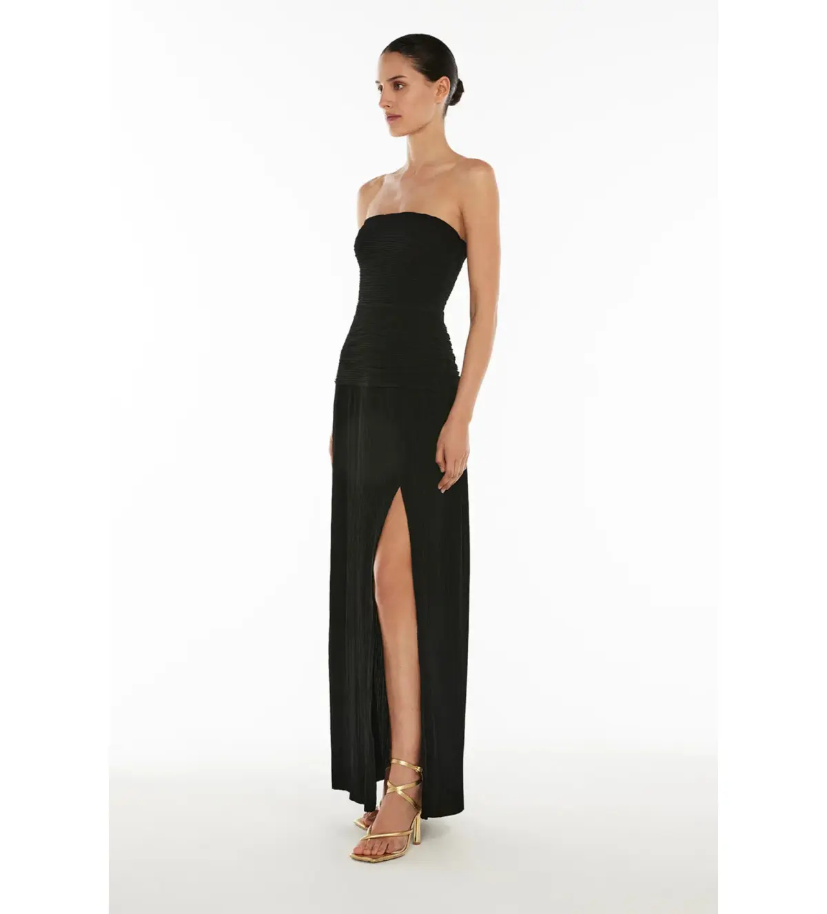 Manning Cartell Double Time Pleat Strapless Dress Black Size M / AU 10 - Image 2