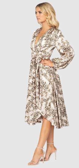 Pilgrim Tony Dress Leopard Print Size 10