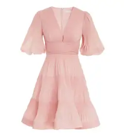 Zimmermann The Pleated Mini Dress Light Peach Size 3/Au 14 for rent on The Volte - image 2