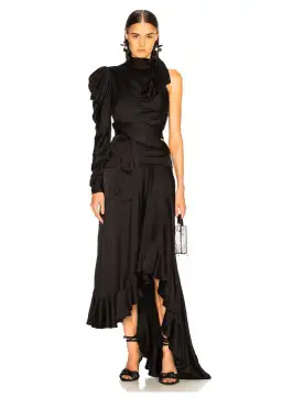 Zimmermann Unbridled Valiant Dress Black Size 6 for rent on The Volte - image 1
