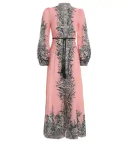 Zimmermann Moonshine Billow Long Sleeve Dress Pink Size 3/ AU 14 for rent on The Volte - image 2