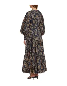 Acler Hender Lace Cotton Dress Black Print Size 4 for rent on The Volte - image 2