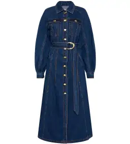 Aje Colorado Denim Midi Dress Size XXS / AU 4 for rent on The Volte - image 4