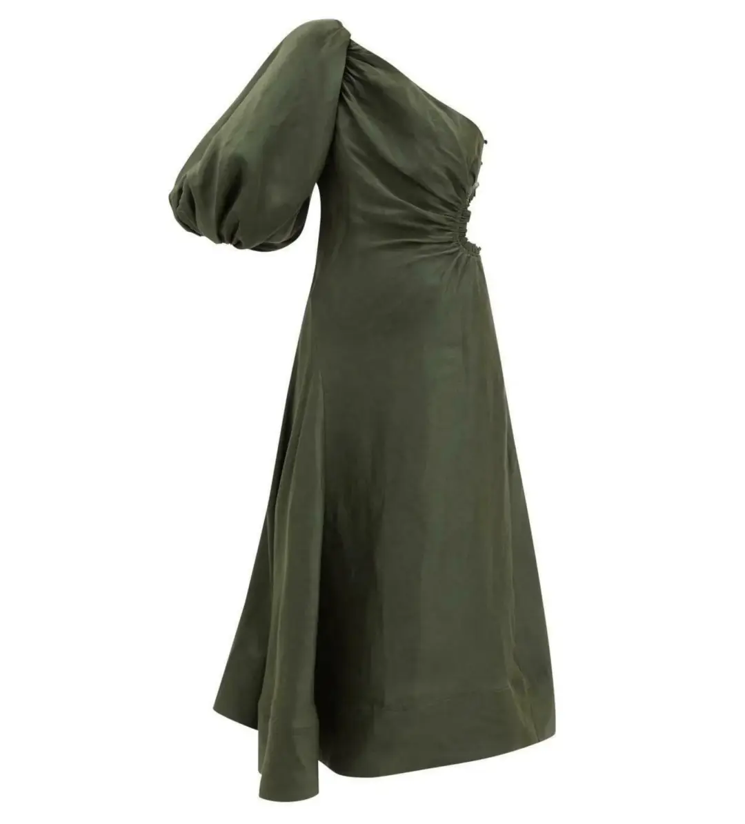 Aje Concept One Shoulder Dress Green Size 0 / Size AU 8 for rent on The Volte - main image