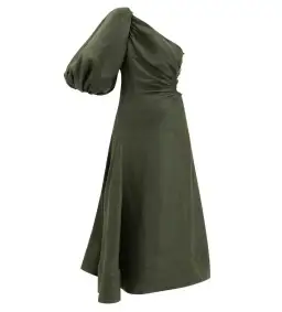 Aje Concept One Shoulder Dress Green Size 0 / Size AU 8 for rent on The Volte - image 1