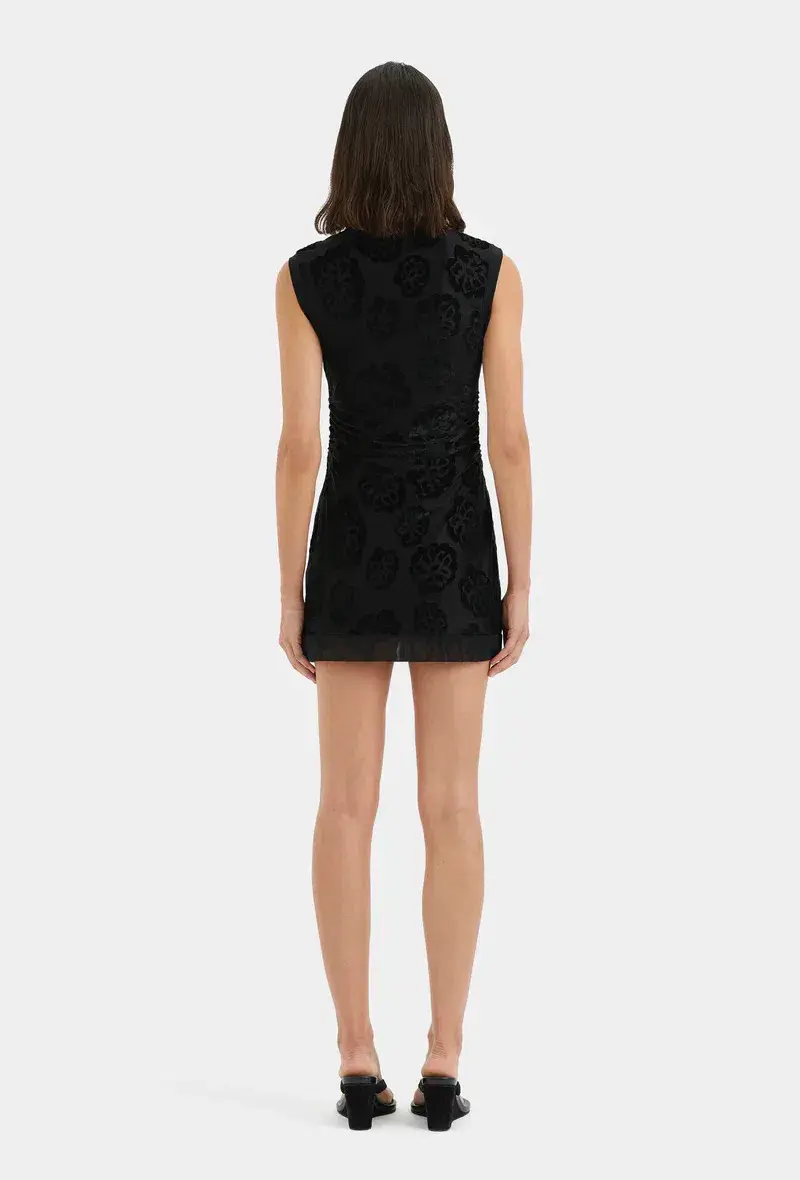 Sir the label Vittoria Mini Dress Midnight Floral Size 8 for rent on The Volte - main image